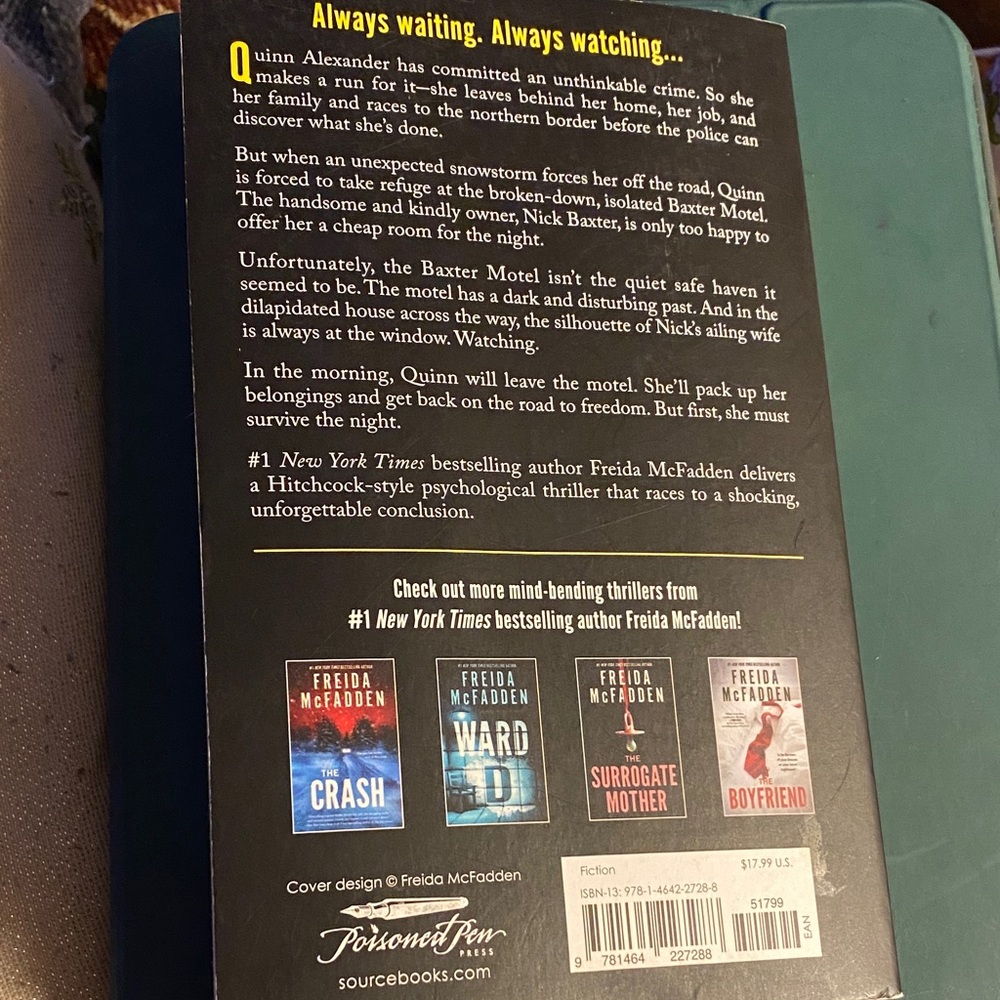 Do Not Disturb by Freida McFadden — Bold Yellow & Black Back Cover - Picture 2 of 2